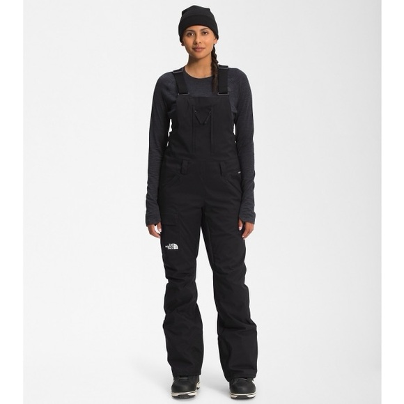 New The North Face Women's Freedom Snow Bib Pants Ski Snowboarding TNF Black L - Picture 8 of 16
